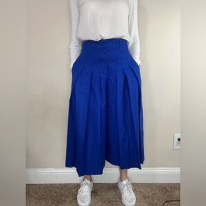 Daniel Hechter Paris Wool Pleats wide legs pants Size 8